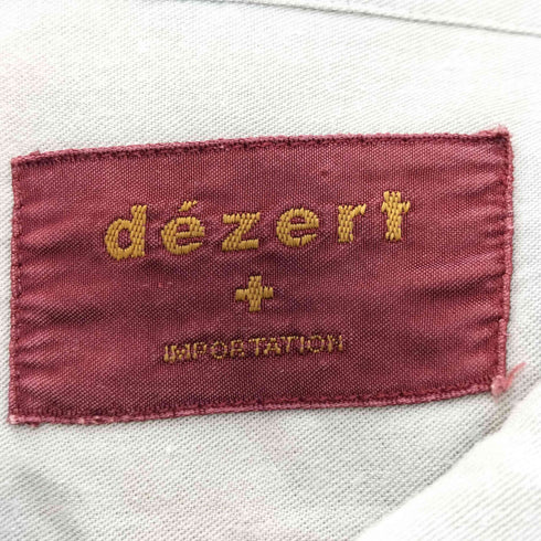 デザート dezert 90-00s レーヨン100 フロントダブルフラップポケット 長袖オープンカラーシャツ ボックス メンズ
