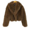 ザラ ZARA ボリューム フェイクファー ショート コート レディース import:S