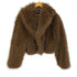 ザラ ZARA ボリューム フェイクファー ショート コート レディース import:S