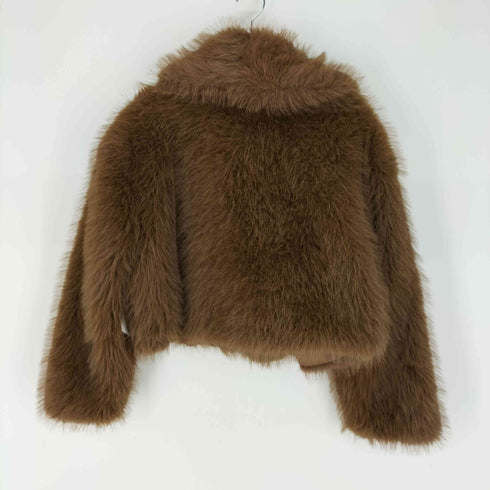 ザラ ZARA ボリューム フェイクファー ショート コート レディース import:S