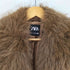 ザラ ZARA ボリューム フェイクファー ショート コート レディース import:S