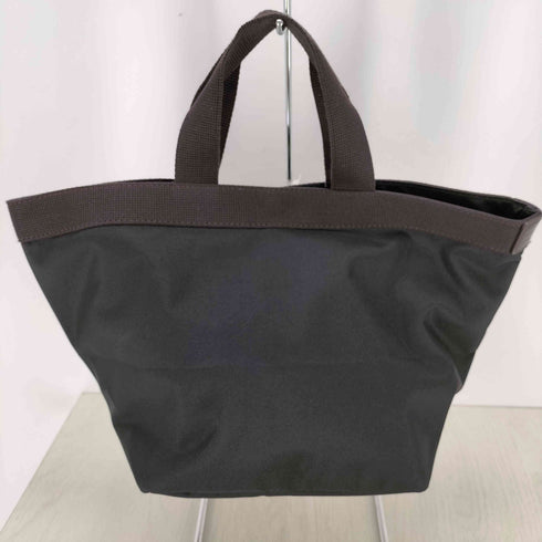 エルベシャプリエ Herve Chapelier 707C Tote bag square bottom ナイロン 舟形 トートバッグ ノワール モカ レディース