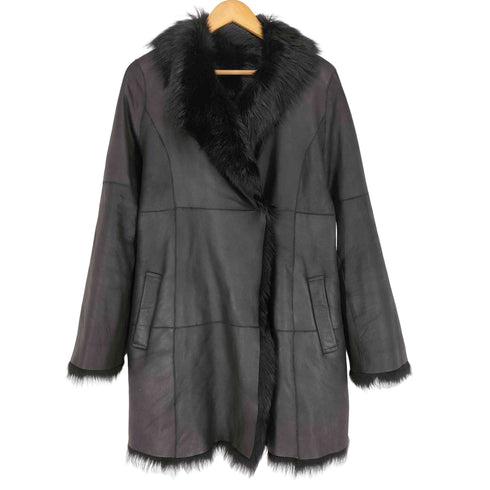 RACY RADIANT lamb leather ラムレザームートンコート レディース 154-162