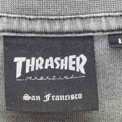 スラッシャー THRASHER ピグメント加工 ロングスリーブTシャツ メンズ import:L