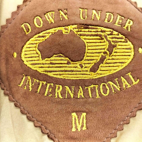 DOWN UNDER INTERNATIONAL リアルレザー フーデッドジャケット メンズ JPN:M