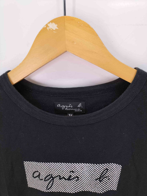 アニエスベーオム Agnes b.homme ロゴプリント クルーネック Tシャツ メンズ T1