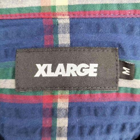エクストララージ XLARGE EMBROIDERED S/S PLAID SHIRT メンズ import:M