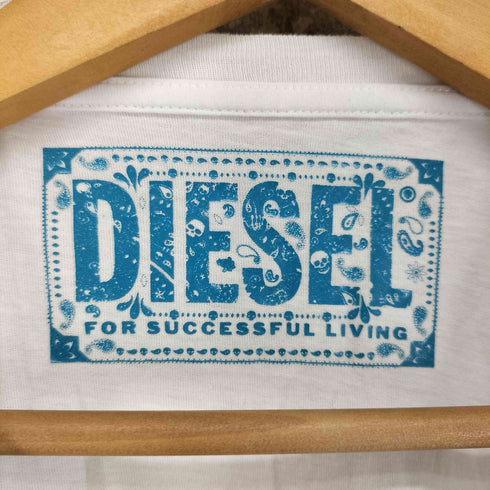ディーゼル DIESEL ペイズリー ブレイブマン クルーネックTシャツ メンズ import:L