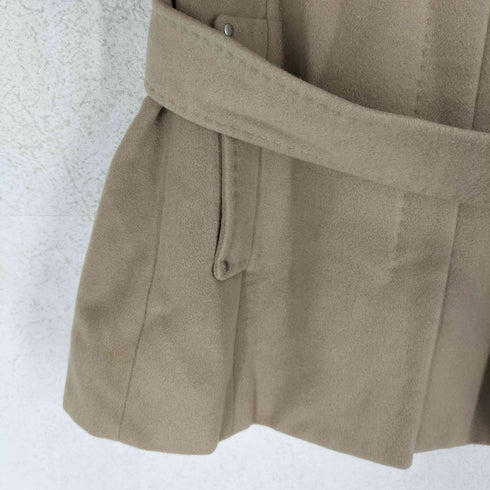 コムサデモード COMME CA DU MODE CASHMERE カシミヤ100% ベルテッドハーフコート レディース