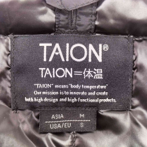 タイオン TAION クルーネックボタン インナーダウンベスト メンズ JPN:M