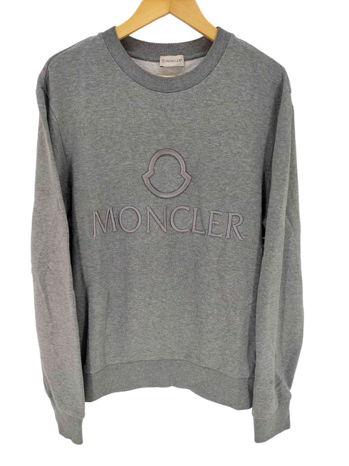 モンクレール MONCLER MAGLIA GIROCOLLO ロゴ刺繍 スウェット 裏毛 メンズ import:L