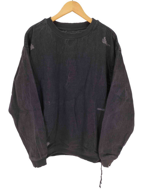 ザラ ZARA ダメージ加工 デニムプルオーバー メンズ import:M