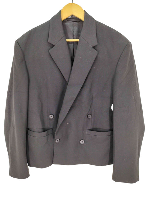 ザラ ZARA ダブル ショート テーラードジャケット メンズ EUR:46