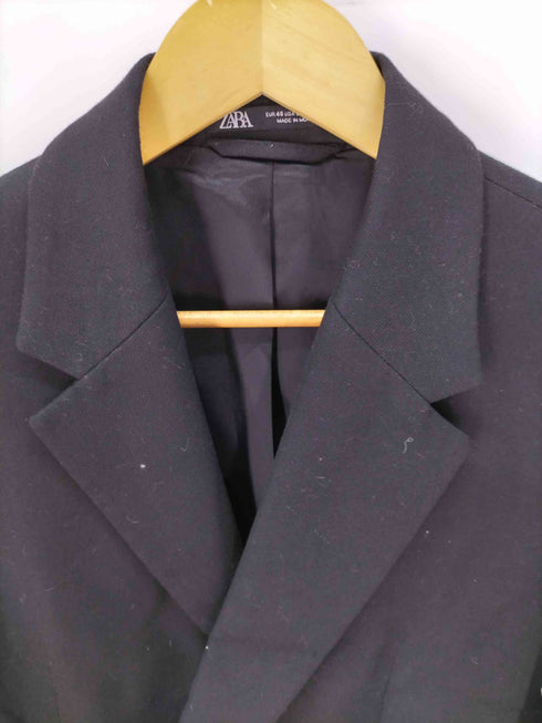 ザラ ZARA ダブル ショート テーラードジャケット メンズ EUR:46