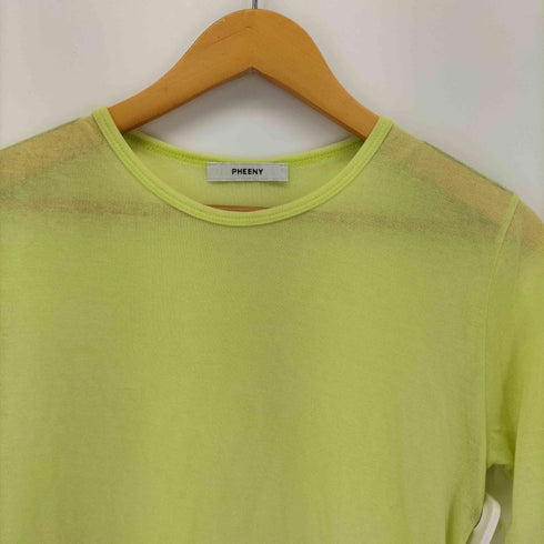 フィーニー PHEENY Cotton nylon seer コットンナイロンシアー 長袖Tシャツ レディース FREE