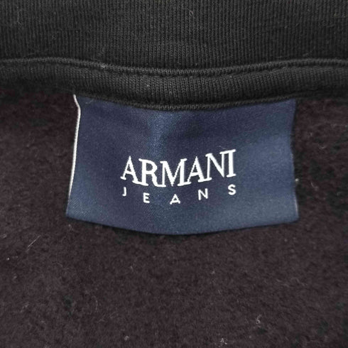 アルマーニジーンズ ARMANI JEANS ロゴ総柄 裏起毛 ジップアップ パーカー メンズ import:XL