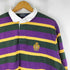 ポロバイラルフローレン Polo by RALPH LAUREN エンブレム刺繍 ボーダー柄 長袖 ポロシャツ ラガーシャツ メンズ import:XL
