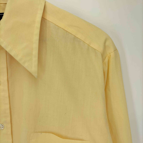 シアーズ Sears 70s デカ襟 襟芯 Dress Shirt ポケット L/S シャツ メンズ 16-33