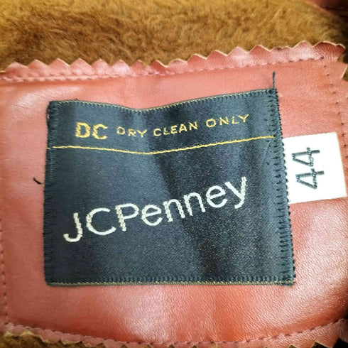 ジェーシーペニー JC Penney 70s 黒タグ SERVARジップ フリースライナー付き レザージャケット メンズ US:44