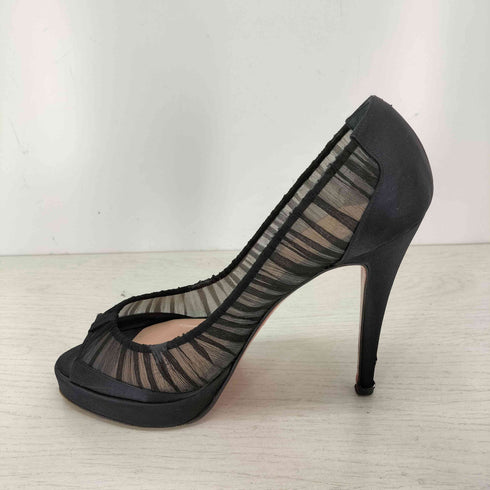 クリスチャンルブタン CHRISTIAN LOUBOUTIN シアー オープントゥ ヒールパンプス レディース 38 1/2