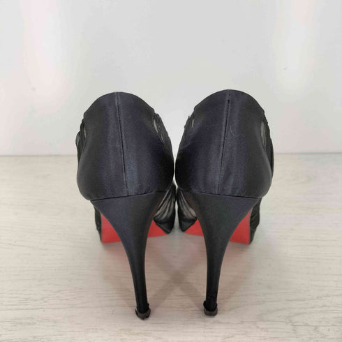 クリスチャンルブタン CHRISTIAN LOUBOUTIN シアー オープントゥ ヒールパンプス レディース 38 1/2