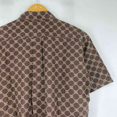 ステューシー Stussy 90S OLD 紺タグ SSモノグラム 半袖 シャツ メンズ JPN:S