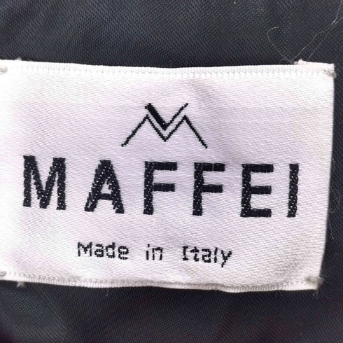 MAFFEI リアルレザー ノーカラージャケット イタリア製 レディース JPN:L