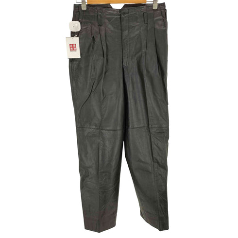 ツータックレザーパンツ レディース JPN:M