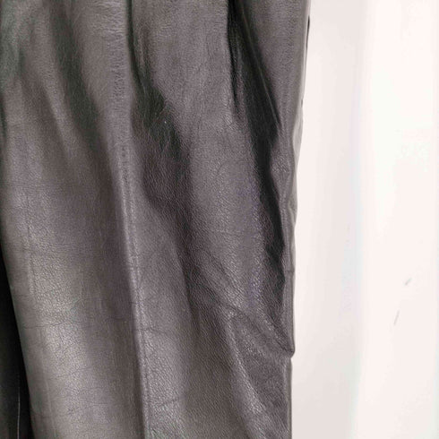 ツータックレザーパンツ レディース JPN:M
