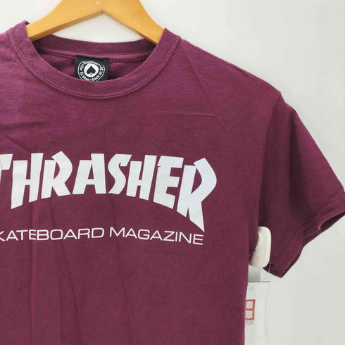 スラッシャーマガジン THRASHER MAGAZINE 00S OLD 旧タグ スペードタグ ロゴ プリント S/S ボックス Tシャツ 短丈 メンズ import:S