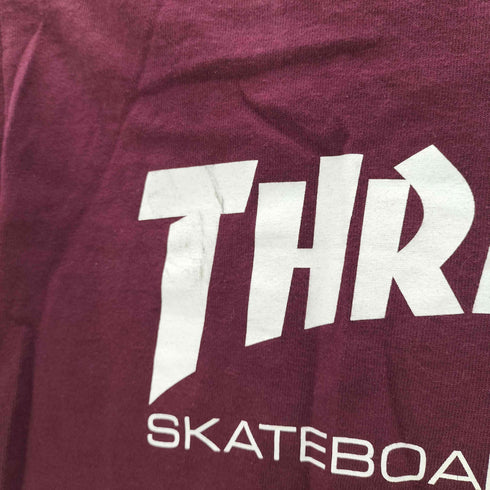 スラッシャーマガジン THRASHER MAGAZINE 00S OLD 旧タグ スペードタグ ロゴ プリント S/S ボックス Tシャツ 短丈 メンズ import:S