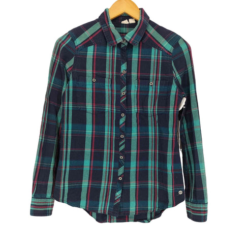 ロキシー ROXY L/S チェックシャツ Y2K レディース JPN:S