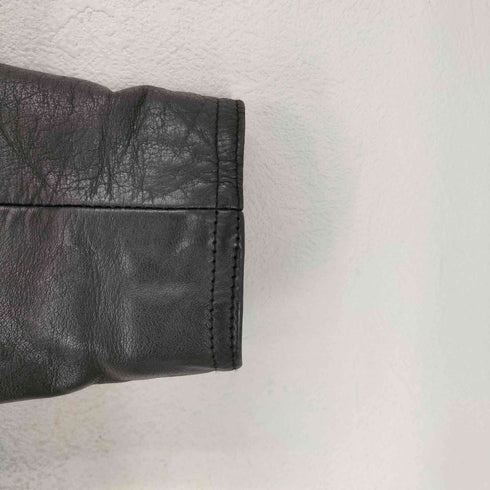 ゲス GUESS genuine leather リアルレザー 本革 ダブル ライダースジャケット レディース S