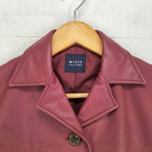 イエナ IENA sese cow leather カウレザー 牛革 3B レザージャケット レディース