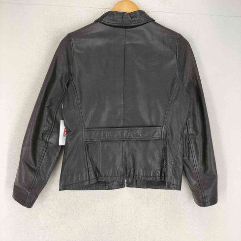 lmab leather ラムレザー 羊革 ジップ ジャケット レディース F