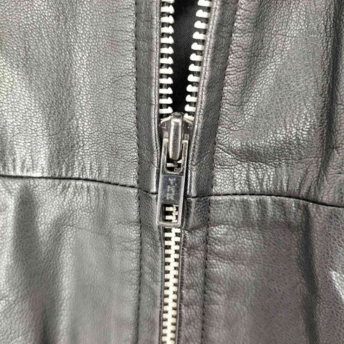 lmab leather ラムレザー 羊革 ジップ ジャケット レディース F