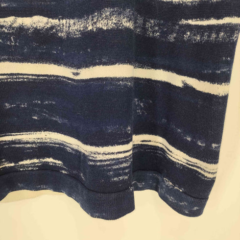 イッセイミヤケメン ISSEY MIYAKE MEN 80S 筆タグ かすり ボーダー ノースリーブ ニット ベスト メンズ FREE