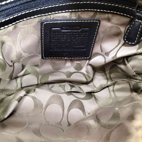 コーチ COACH rabbit fur ラビットファー 裏地 シグネチャー ハンドバッグ Y2K レディース