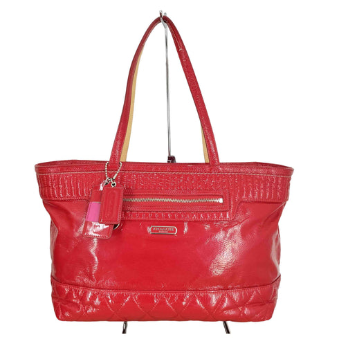 コーチ COACH POPPY エナメル トートバッグ レディース