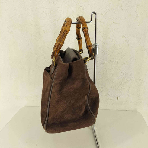 グッチ GUCCI バンブー スエード ハンドバッグ bamboo suede handbag レディース