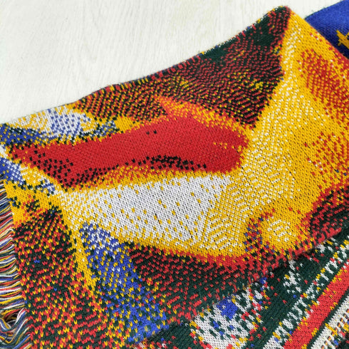 MONTMARTRE NEW YORK モントマル ニューヨーク Context Scarf アートワーク フリンジマフラー レディース