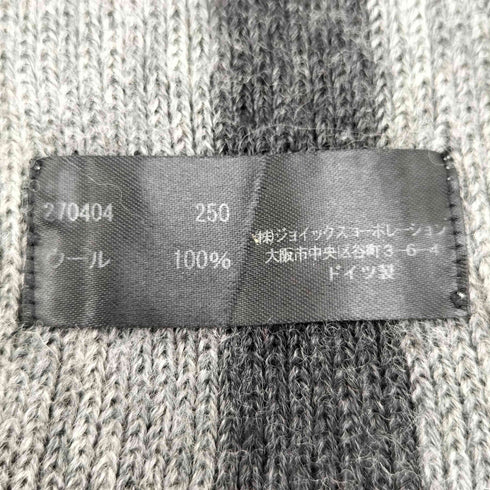 ポールスミス Paul Smith ドイツ製 ロゴ刺繍 ウール100% マルチストライプ マフラー メンズ