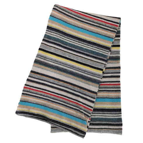 ポールスミス Paul Smith カシミヤ ウール混 マルチボーダー マフラー メンズ