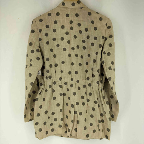 HANAE MORI PARIS ドット柄 装飾ボタン ダブルブレスト テーラードジャケット レディース 9A3