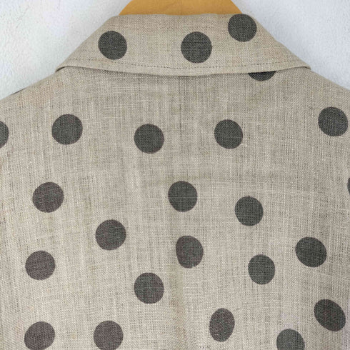 HANAE MORI PARIS ドット柄 装飾ボタン ダブルブレスト テーラードジャケット レディース 9A3