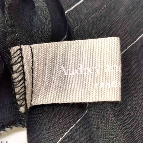 Audrey and John Wad リネン混 リブ袖 ワンピース レディース FREE