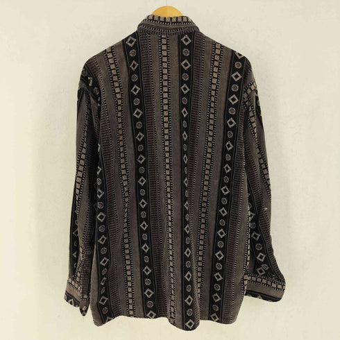 YILGOM イルゴム 総柄 レギュラーカラー 長袖 シャツ メンズ 3XL