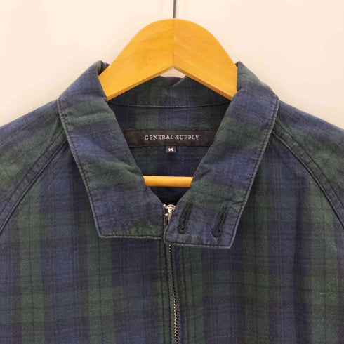 ジェネラルサプライ GENERAL SUPPLY スタンドカラー チェック ブルゾン ジャケット メンズ JPN:M