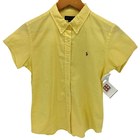 ラルフローレン RALPH LAUREN 配色ポニー ボタンダウン 半袖 シャツ レディース 160