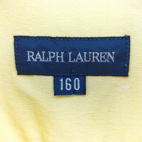 ラルフローレン RALPH LAUREN 配色ポニー ボタンダウン 半袖 シャツ レディース 160